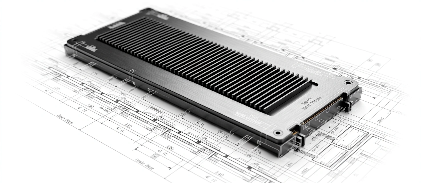 Technical storage hardware on a drafting surface